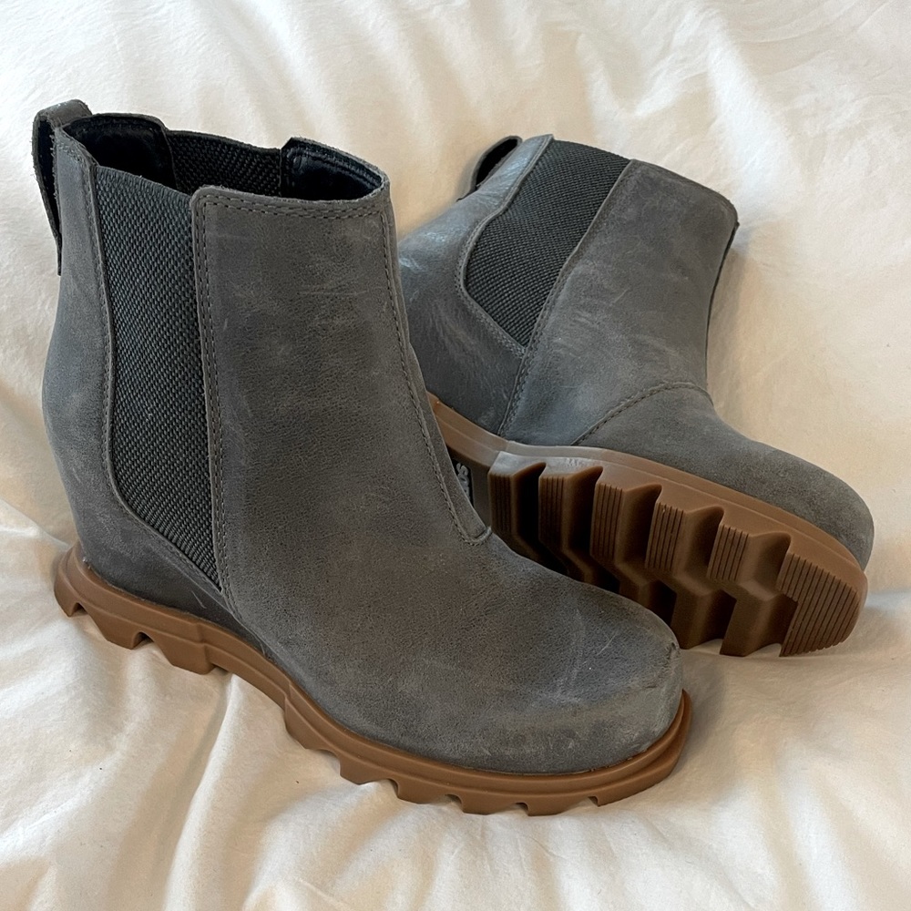 Sorel Joan of Arctic III Chelsea Waterproof Lug Sole Wedge Booties